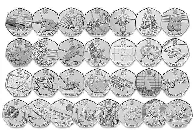 50p olympic coin collection