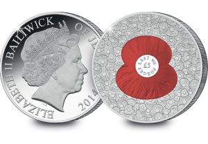 the 100 poppies coin 1 300x208 - The new '100 Poppies' £5 Proof Coin issued on behalf of the Bailiwick of Jersey