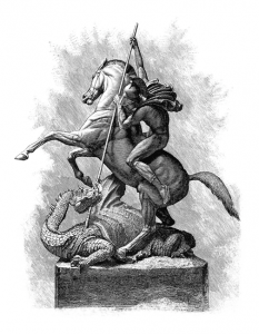 st  george and the dragon etching 2 233x300 - st_-george-and-the-dragon-etching