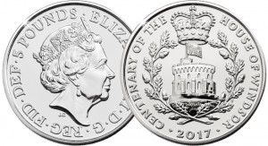 house of windsor centenary 2017 uk c2a35 brilliant uncirculated coin both sides 1 300x163 - The House of Windsor £5 Coin