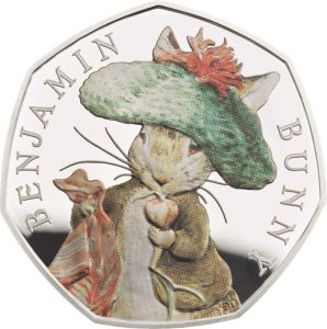 benjamin bunny 2017 silver proof 298x300 - The 2017 Benajmin Bunny UK Silver 50p Coin