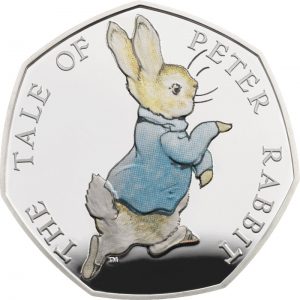 peter rabbit 2017 ag proof 300x300 - The 2017 Peter Rabbit UK Silver 50p Coin