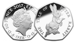peter rabbit certified bu 300x171 - Peter Rabbit Certified BU 50p Coin