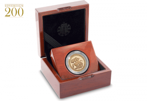 2017 gold sovereign proof piedfort in display case 300x208 - 2017-Gold-Sovereign-Proof-Piedfort-in-Display-Case