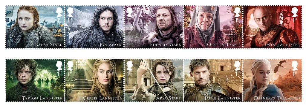 FIRST LOOK: World's first ever Game of Thrones Stamps just revealed GoT stamps 100 se tennant 1024x364 - FIRST LOOK: World's first ever Game of Thrones Stamps just revealed