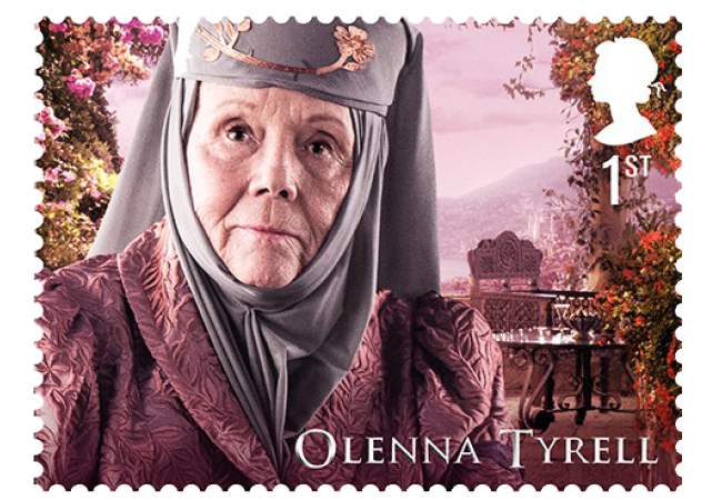 FIRST LOOK: World's first ever Game of Thrones Stamps just revealed Olenna Tyrell - FIRST LOOK: World's first ever Game of Thrones Stamps just revealed