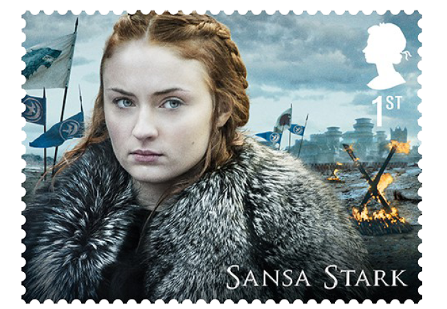 FIRST LOOK: World's first ever Game of Thrones Stamps just revealed Sansa Stark - FIRST LOOK: World's first ever Game of Thrones Stamps just revealed