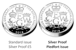 Four Generations of Royalty Piedfort 300x200 - New UK coin released celebrating the Four Generations of Royalty for first time ever