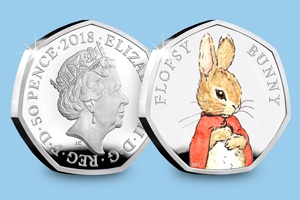 Meet the FOUR new 2018 Beatrix Potter 50p coins... Beatrix Potter 2017 Silver Proof 50p Peter Rabbit blog images 1 1 - Meet the FOUR new 2018 Beatrix Potter 50p coins...