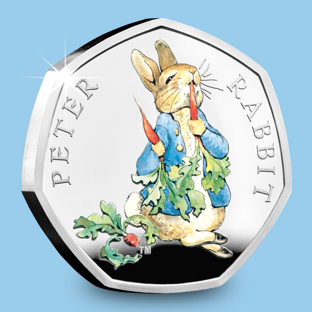 full collection of beatrix potter 50p coins