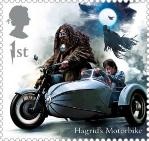Hagrids Motorbike stamp 300x284 - FIRST LOOK: NEW magical Harry Potter Stamps just revealed