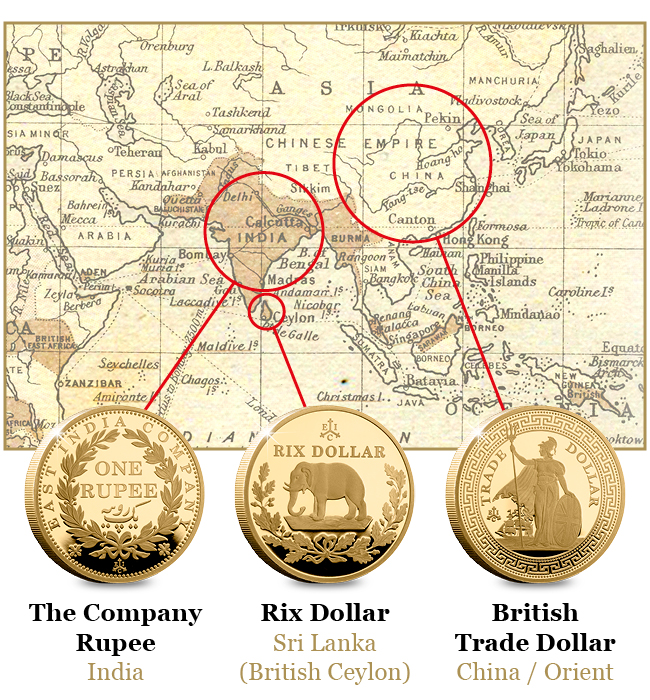 Discover the coins that built the British Empire EIC 2019 Empire Collection Gold Proof Nine Coin Set Blog Images2 - Discover the coins that built the British Empire