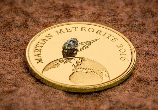 Mars Meteorite Gold Proof Coin - Near Miss Day: A look at the coins making the biggest impact...