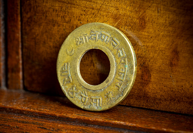 Nepal 1955 Gurkha Bullet 4 Paisa Coin Lifestyle1 - The coins struck with WWII bullets collected from the battlefield…