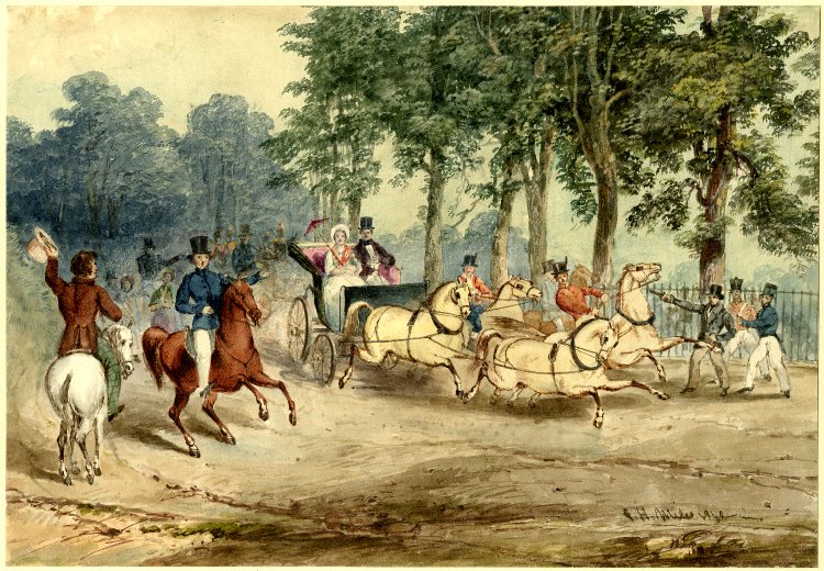 Seven things you probably didn’t know about Queen Victoria Edward Oxfords assassination attempt on Queen Victoria G.H.Miles watercolor 1840 - Seven things you probably didn’t know about Queen Victoria