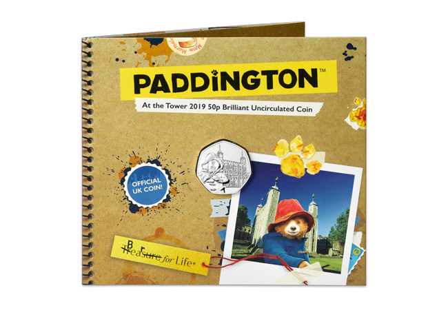 2019 Paddington at the tower BU 50p coin product images bu pack front - Paddington returns in 2019 for two more adventures!
