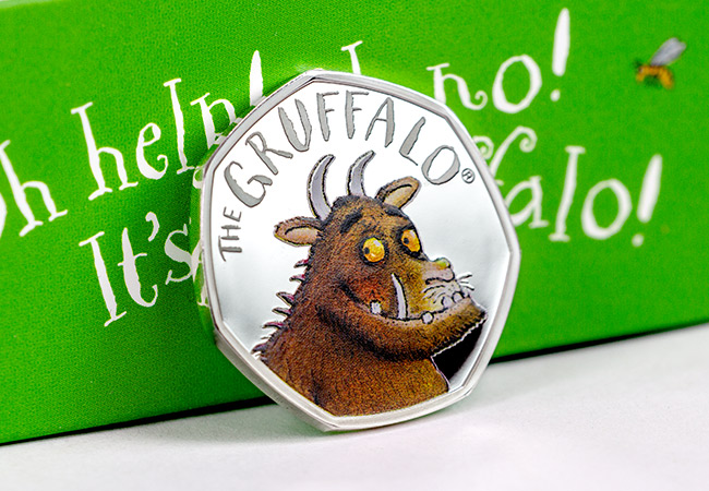 UK 2019 Gruffalo Silver Proof 50p Coin Reverse Lifestyle - Smashing News! Wallace and Gromit are coming to The Royal Mint