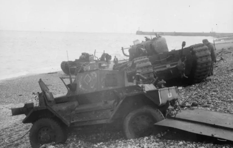 Dieppe Raid equipment on beach Blog image 2 - Before Utah, Omaha, Gold, Juno, and Sword there was Dieppe