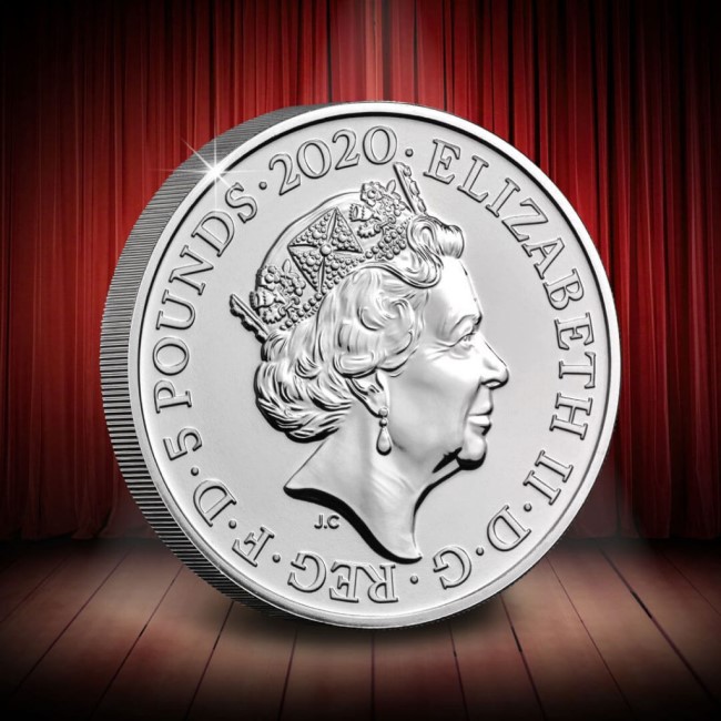 2020 Queen 5 Pound Coin 650x650 1 - Titans of British culture – Queen and Bond – to feature on UK coins!