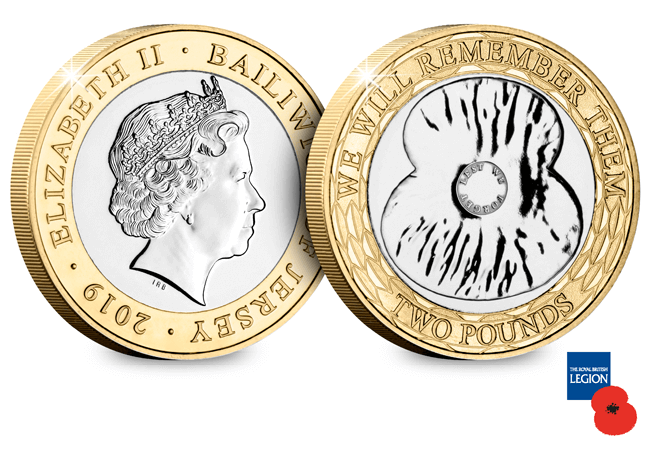 AT 2019 Poppy Coin BU 2 Pound - The FOUR Remembrance Poppy Commemoratives every collector should know about…