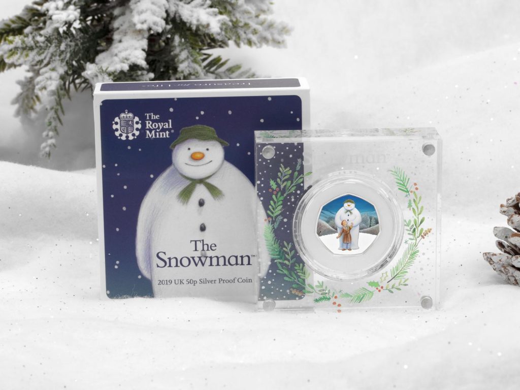 Our top festive collector picks this Christmas... Snowman 50p Silver lifestyle box Copy 1 1024x768 - Our top festive collector picks this Christmas...