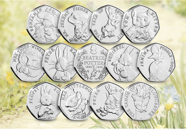 AT Beatrix Potter 50p Coins 650x450 1 - My TOP FIVE coins of the decade