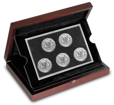 morgan wooden box 002 - Unboxing the US coin set with a hidden mintmark...