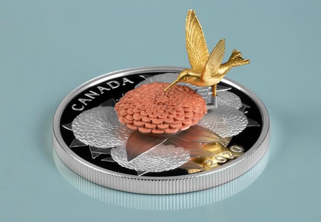 ls hummingbird and bloom coin lifestyle 2 - A complete SELL-OUT within hours! Introducing the latest innovative coin from the Royal Canadian Mint…