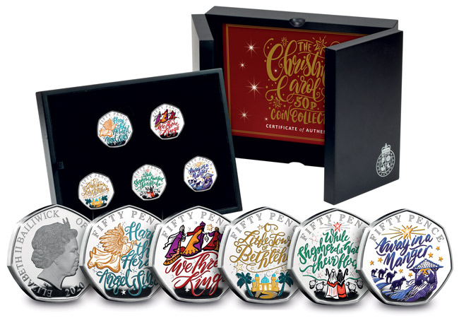Christmas Carol Silver Proof 50p Set - FIVE BRAND NEW Christmas Carol 50p COINS REVEALED