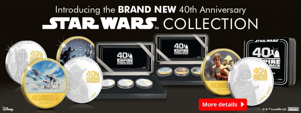 DN 2020 Star Wars 40 years anniversary coin range homepage banner 1024x386 - SIX new Coins celebrate 40 years since the Empire Strikes Back