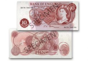 at datestamp 10 shilling note front and back 300x208 - A 10 shilling note