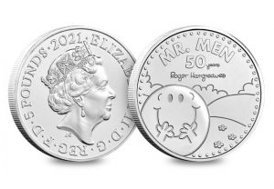 UK 2021 Mr Happy 5 BU Pack Product Images Coin Obverse Reverse 300x208 - UK-2021-Mr-Happy-£5-BU-Pack-Product-Images-Coin-Obverse-Reverse