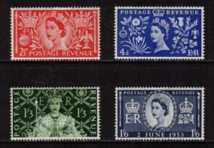 The GB 1953 Coronation Stamps 300x208 - The GB 1953 Coronation Stamps