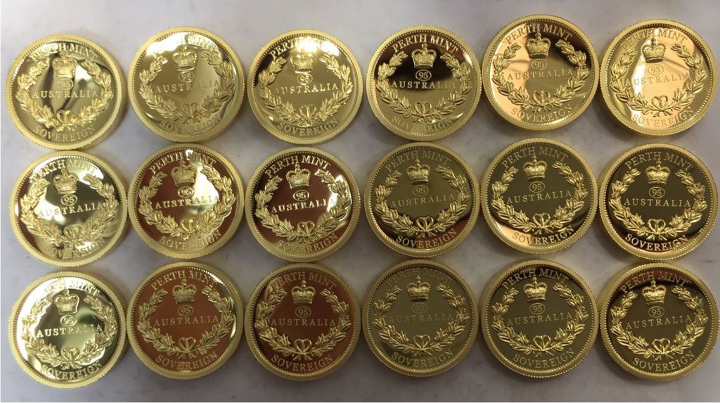21I25A Pressed Coins Ready for Inspection 1024x573 - The most collectible Sovereign of the year…
