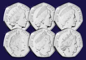 Queens 95th Birthday 50p Coins 300x208 - Queen's 95th Birthday 50p Coins