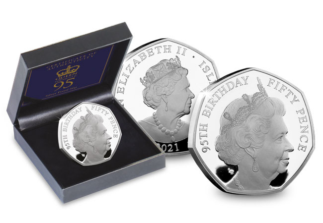 Queens 95th Birthday Silver Proof 50p Coin - Introducing… the Queen’s 95th Birthday 50p range!