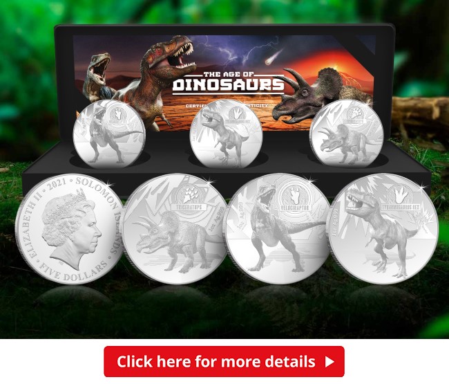 DN 2020 Dinosaurus Silver Colour 50p coin instagram 2 - Unboxing a ROAR-some new Silver Coin Set