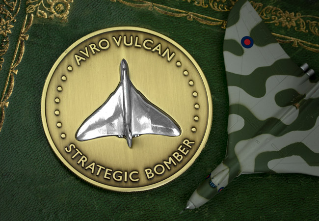 LS 2021 Avro Vulcan Strategic Bomber Medal antique finish lifestyle 3 - The Avro Vulcan - the national treasure of our skies