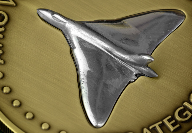 LS 2021 Avro Vulcan Strategic Bomber Medal antique finish lifestyle 5 - The Avro Vulcan - the national treasure of our skies