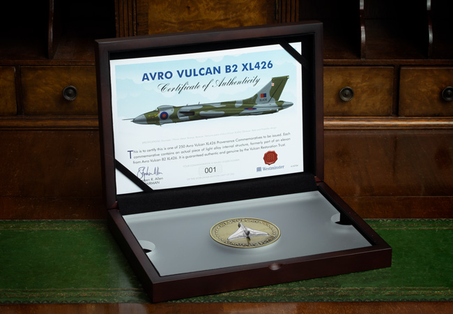 LS 2021 Avro Vulcan Strategic Bomber Medal antique finish lifestyle 7 - The Avro Vulcan - the national treasure of our skies