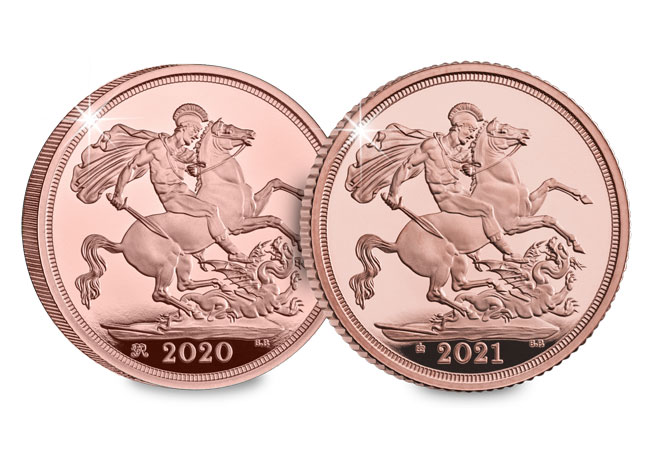 UK 2021 Gold Sovereign product images 2020 vs 2021 sovereign - THE UK 2022 SOVEREIGN: A Once in a lifetime coin with a once in a lifetime design…