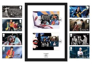 The Rolling Stones Stamps Framed Edition 300x208 - The Rolling Stones Stamps - Framed Edition