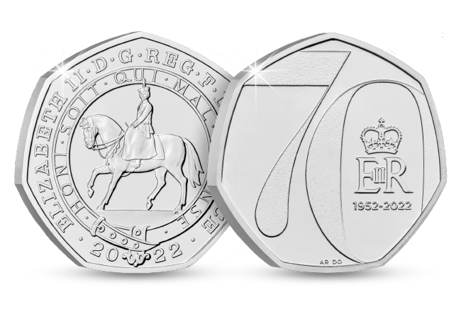 Platinum Jubilee 2022 UK 50p product page images BU DY 1 - How women have been celebrated on Royal Mint coins - International Women's Day