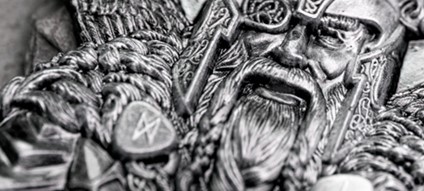 This Ultra High-Relief Coin Pair Will Leave You THUNDERSTRUCK Odin Detail - This Ultra High-Relief Coin Pair Will Leave You THUNDERSTRUCK