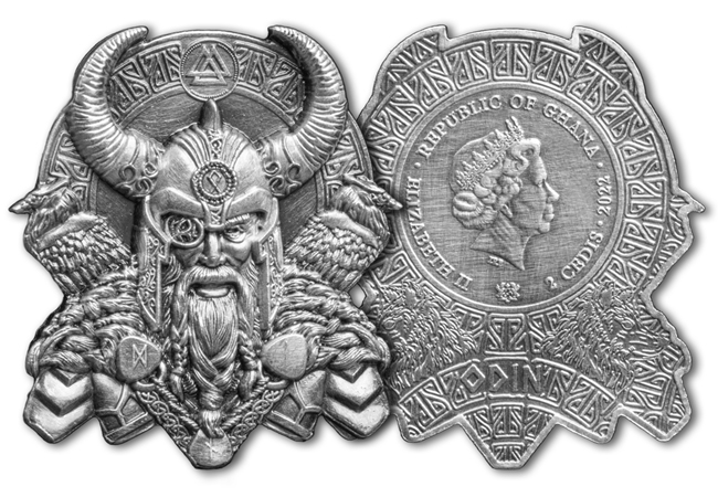 This Ultra High-Relief Coin Pair Will Leave You THUNDERSTRUCK Odin Obverse Reverse - This Ultra High-Relief Coin Pair Will Leave You THUNDERSTRUCK