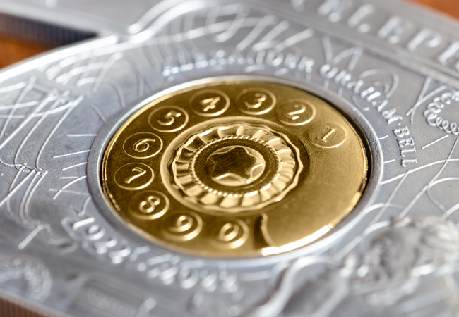 Introducing the latest innovative coin with a special MOVING feature… PB Alexander Graham Bell Telephone Coin Lifestyle 2 CU - Introducing the latest innovative coin with a special MOVING feature…