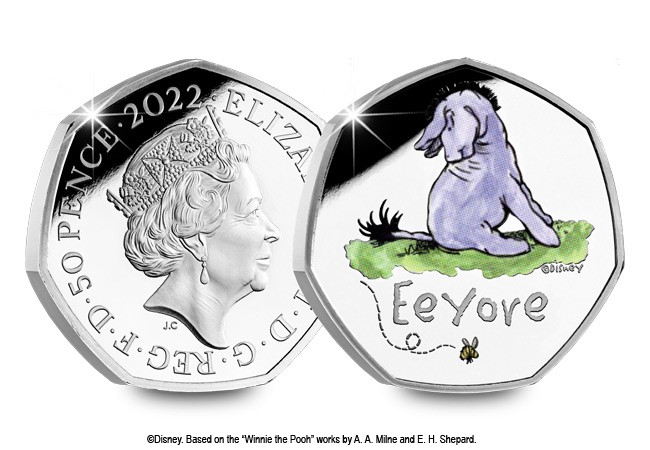 Eeyore silver proof 50p - The most sought-after Winnie the Pooh 50p coins yet!
