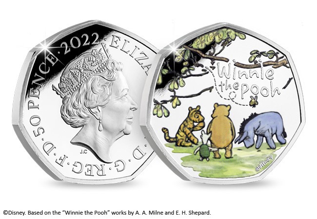 Winnie the Pooh and Friends Silver 50p Obverse Reverse - The most sought-after Winnie the Pooh 50p coins yet!