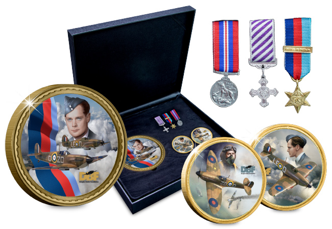 DN 2022 Douglas Bader medal box set product images 1 - Honouring a legendary war hero — NEW Commemoratives issued to mark the 40th Anniversary of the Douglas Bader Foundation