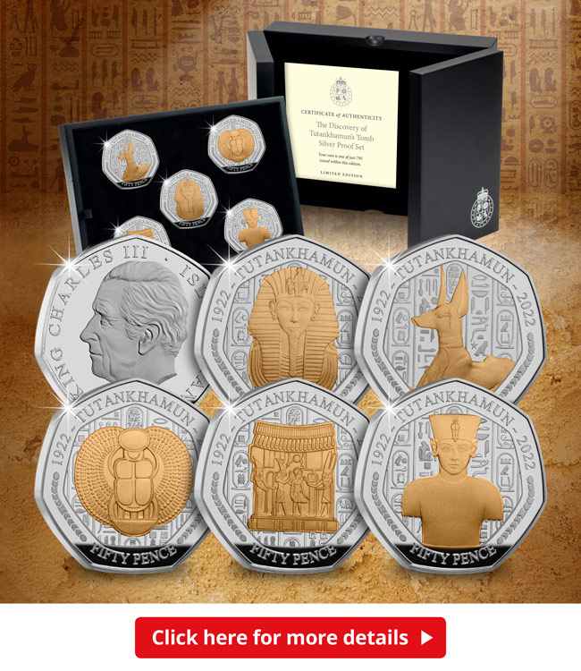 AT Tutankhamun British Isles 50ps Images 8 - Meet the maker – Glyn Davies on creating the FIRST King Charles III British Isles portrait